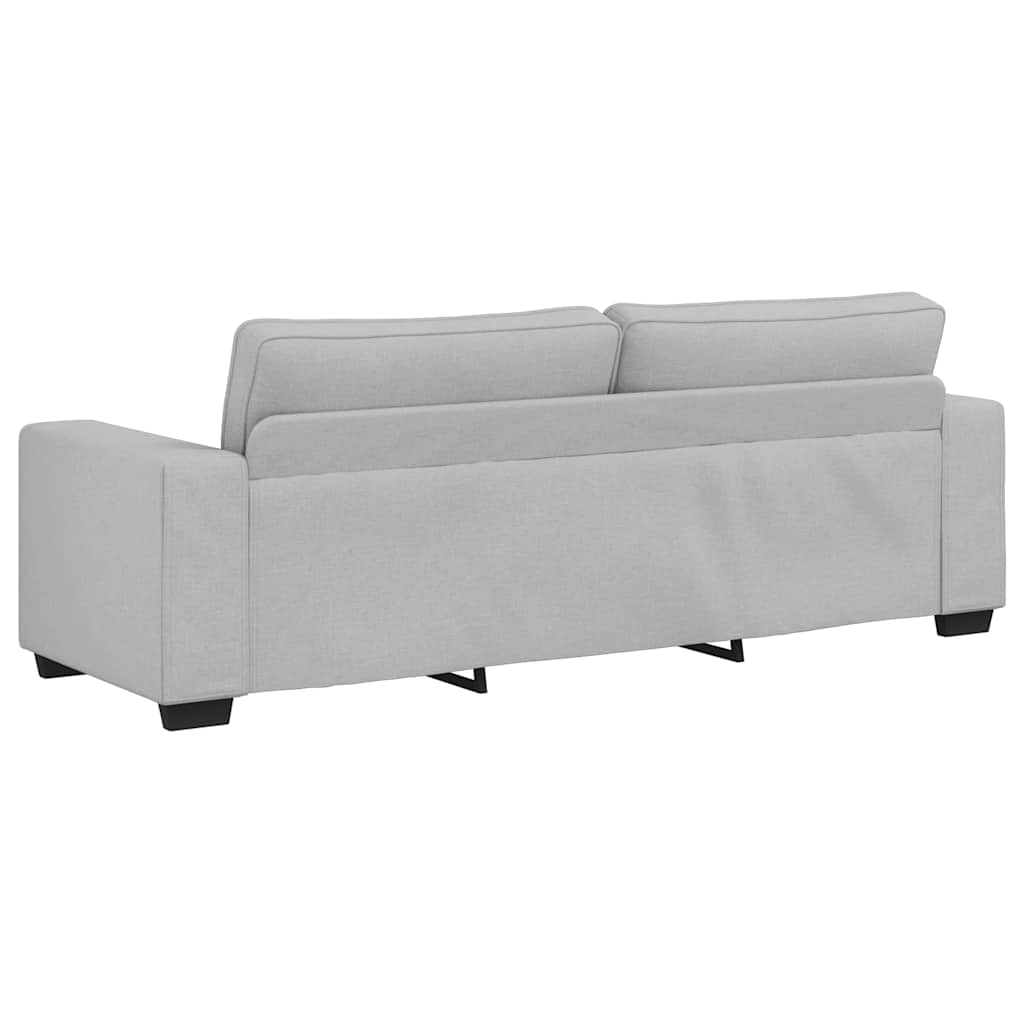 Τριθέσιος Καναπές Cloud Γκρι 220x77x82 εκ. Ύφασμα - Pakobazaar