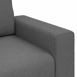 Καναπές Σκούρο Γκρι 100 x 80 x 82 εκ ύφασμα - Pakobazaar