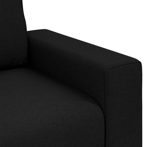 Καναπές Μαύρο 100 x 80 x 82 εκ ύφασμα - Pakobazaar