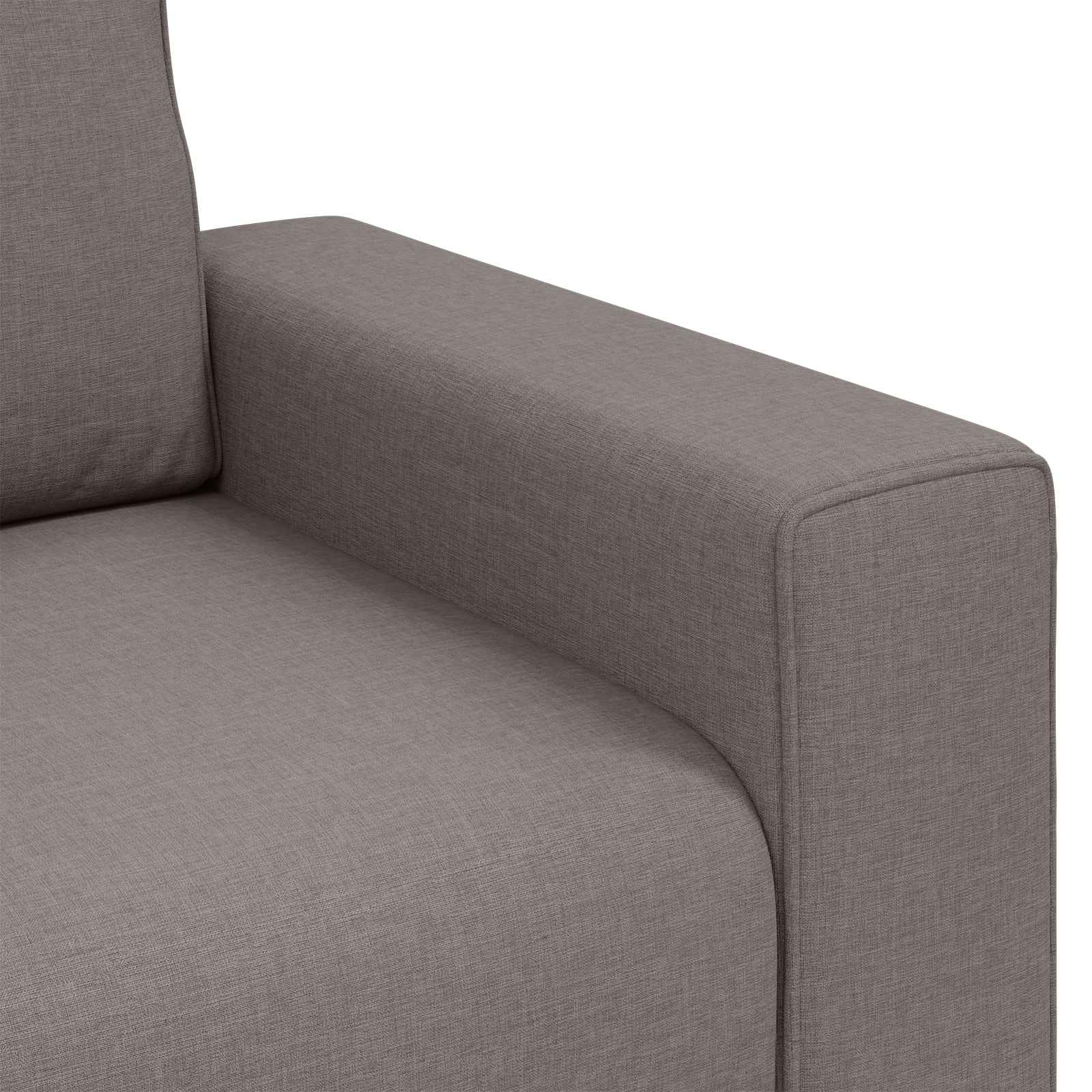 Καναπές Taupe 100 x 80 x 82 εκ ύφασμα - Pakobazaar