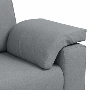 Καναπές Ανοιχτό γκρι 160 x 80 x 82 εκ ύφασμα - Pakobazaar