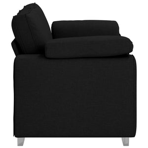 Καναπές Μαύρο 160 x 80 x 82 εκ ύφασμα - Pakobazaar