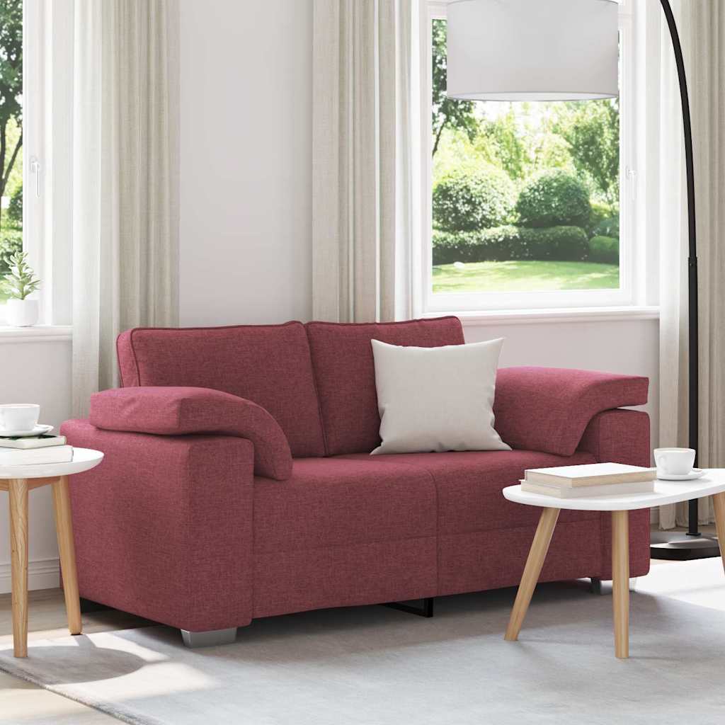 Καναπές Κόκκινο 160 x 80 x 82 εκ ύφασμα - Pakobazaar