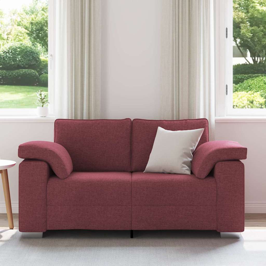 Καναπές Κόκκινο 160 x 80 x 82 εκ ύφασμα - Pakobazaar