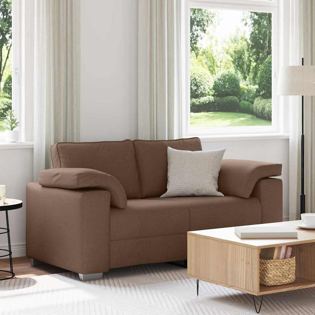 Καναπές Καφέ 160 x 80 x 82 εκ ύφασμα - Pakobazaar
