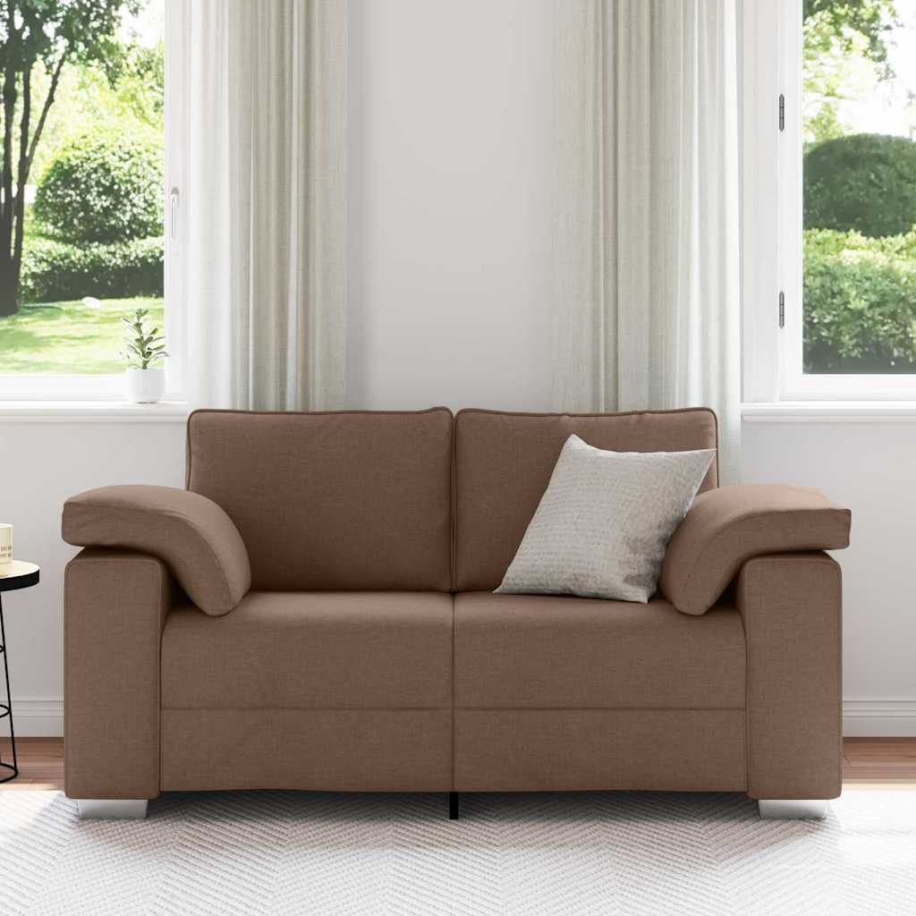 Καναπές Καφέ 160 x 80 x 82 εκ ύφασμα - Pakobazaar
