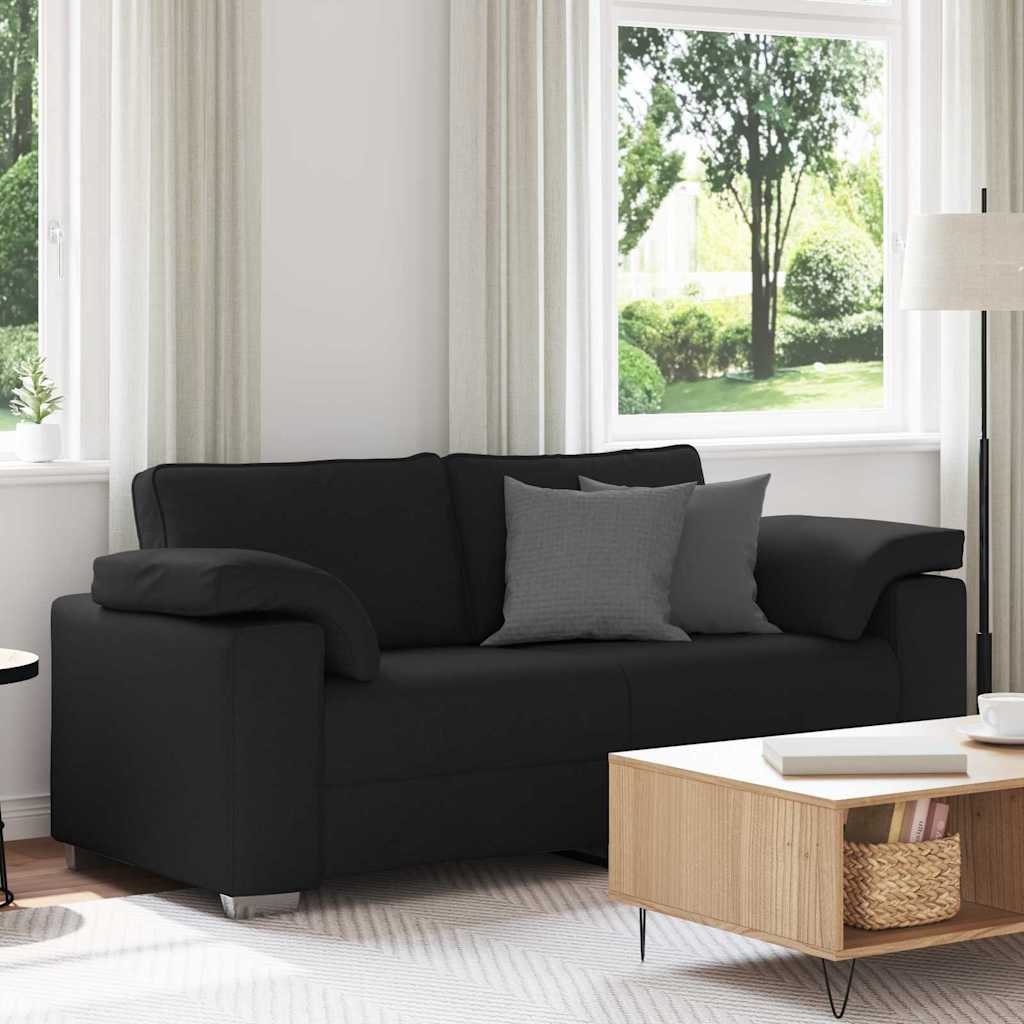 Καναπές Μαύρο 180 x 80 x 82 εκ ύφασμα - Pakobazaar