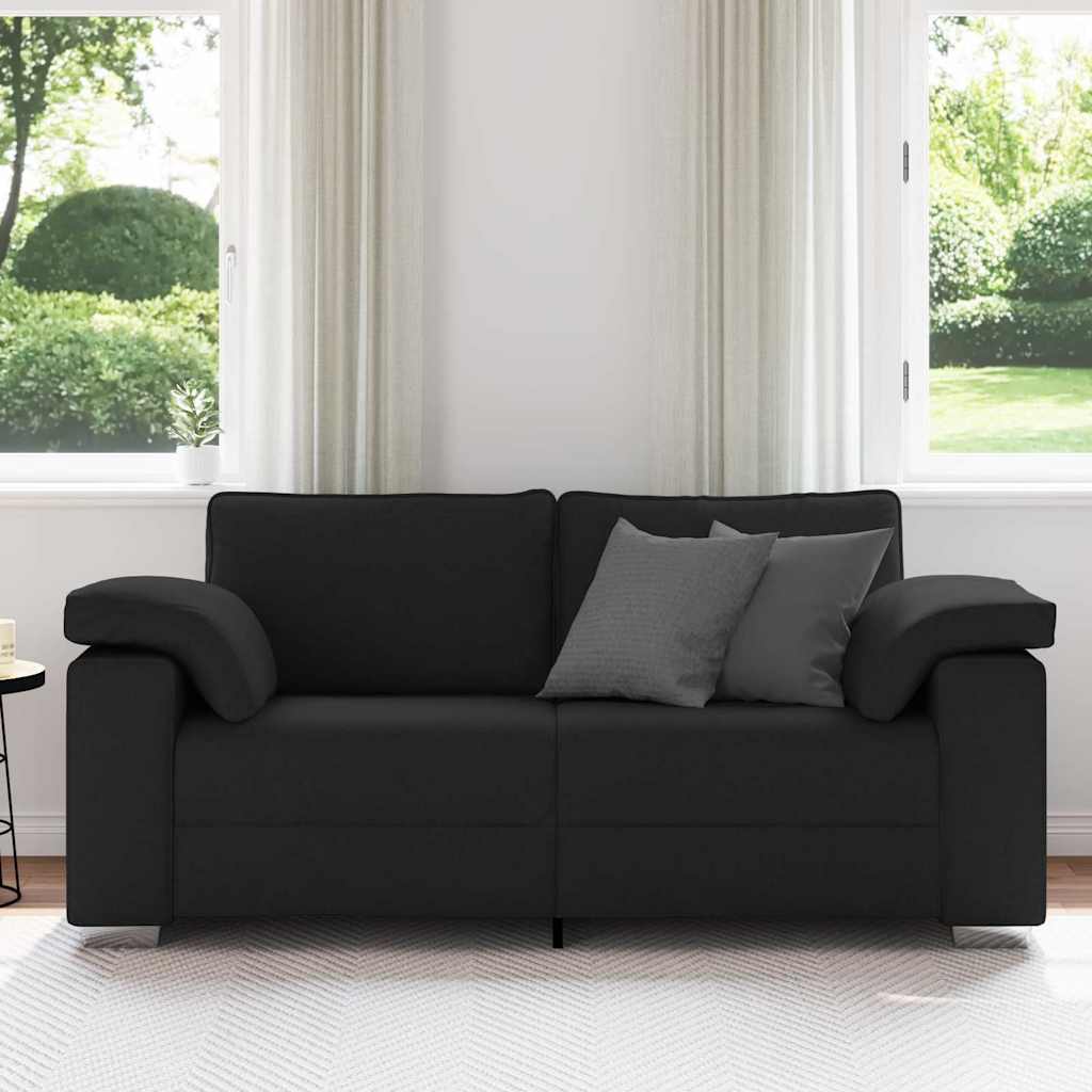Καναπές Μαύρο 180 x 80 x 82 εκ ύφασμα - Pakobazaar
