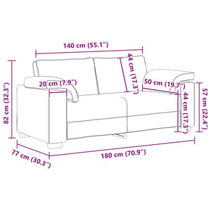 Καναπές Σκούρο Πράσινο 180 x 80 x 82 εκ ύφασμα - Pakobazaar
