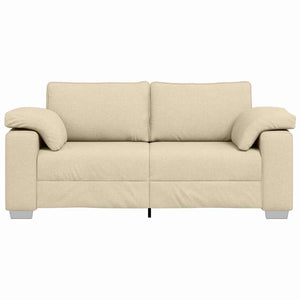 Διθέσιος καναπές Κρεμ 180 cm ύφασμα - Pakobazaar