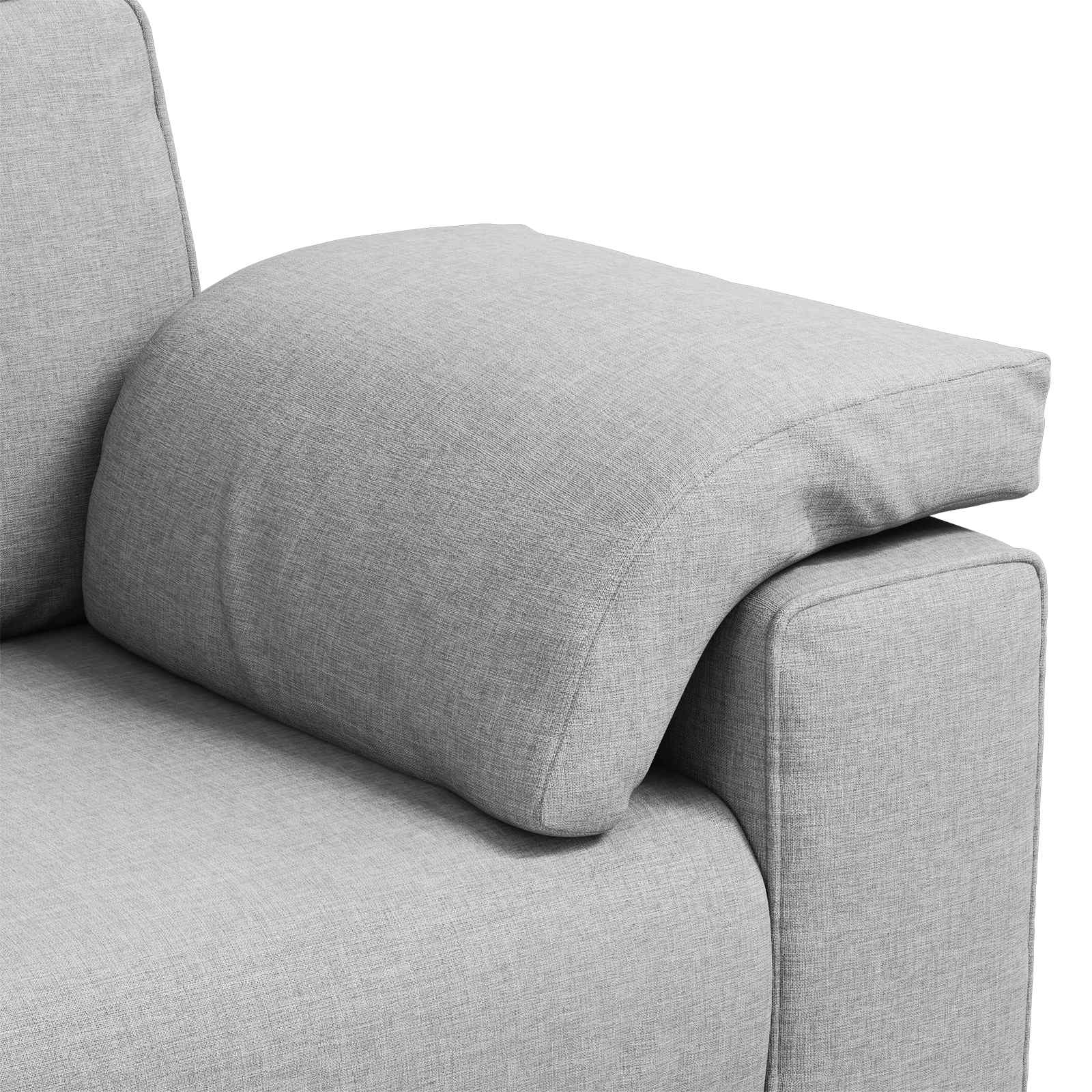 Καναπές Σκίουρος Γκρί 180 x 80 x 82 εκ ύφασμα - Pakobazaar