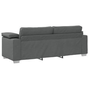 Καναπές Σκούρο Γκρι 219 x 80 x 82 εκ ύφασμα - Pakobazaar