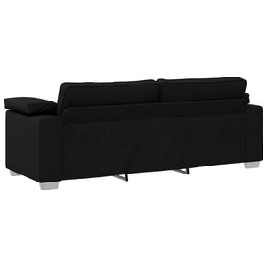 Καναπές Μαύρο 219 x 80 x 82 εκ ύφασμα - Pakobazaar
