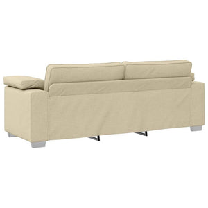 Καναπές Κρεμ 219 x 80 x 82 εκ ύφασμα - Pakobazaar
