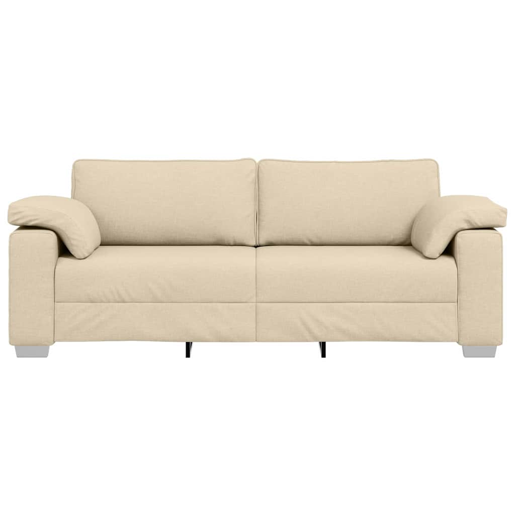 Καναπές Κρεμ 219 x 80 x 82 εκ ύφασμα - Pakobazaar