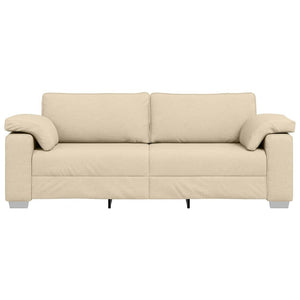 Καναπές Κρεμ 219 x 80 x 82 εκ ύφασμα - Pakobazaar
