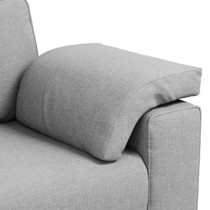 Καναπές Σκίουρος Γκρί 219 x 80 x 82 εκ ύφασμα - Pakobazaar