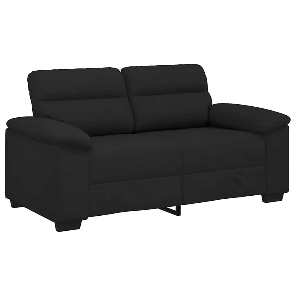 Διθέσιος Καναπές Μαύρος 160x81x84 εκ. Ύφασμα - Pakobazaar