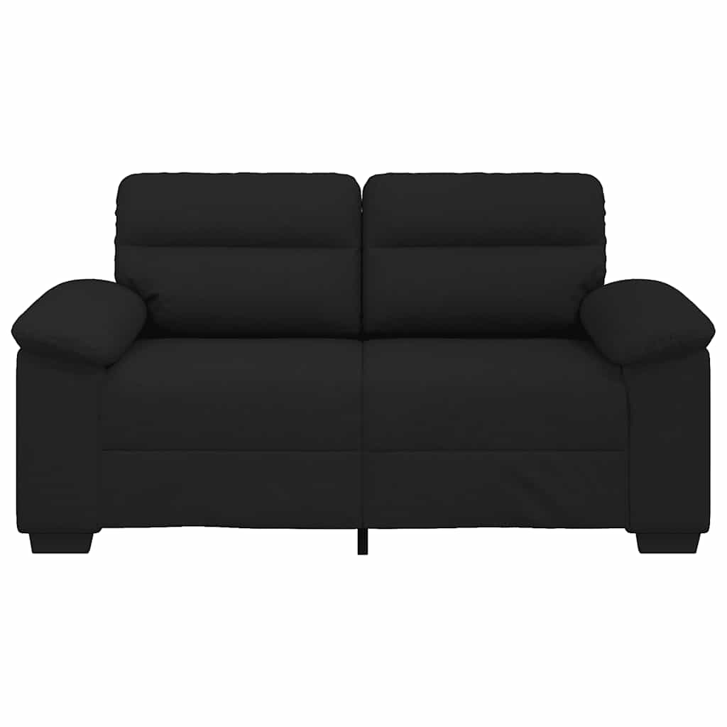 Διθέσιος Καναπές Μαύρος 160x81x84 εκ. Ύφασμα - Pakobazaar