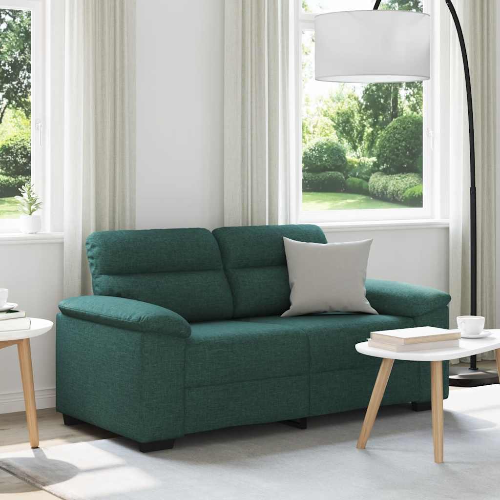 Διθέσιος Καναπές Σκούρο Πράσινο 160x81x84 εκ. Ύφασμα - Pakobazaar