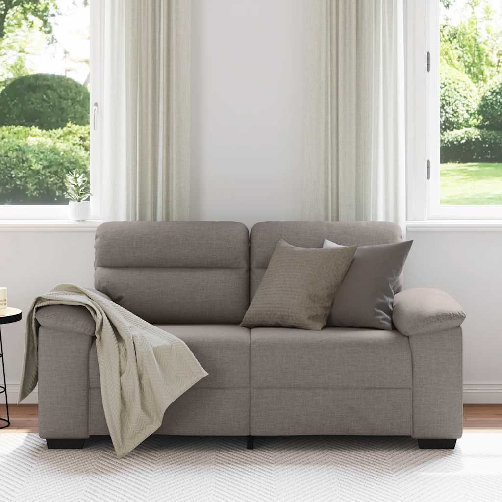 Διθέσιος Καναπές Μπεζ 160x81x84 εκ. Ύφασμα - Pakobazaar