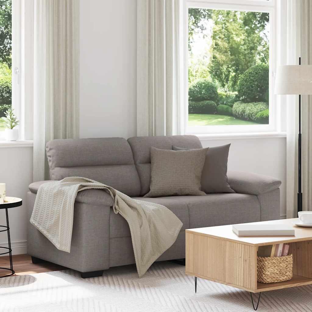 Διθέσιος Καναπές Μπεζ 160x81x84 εκ. Ύφασμα - Pakobazaar