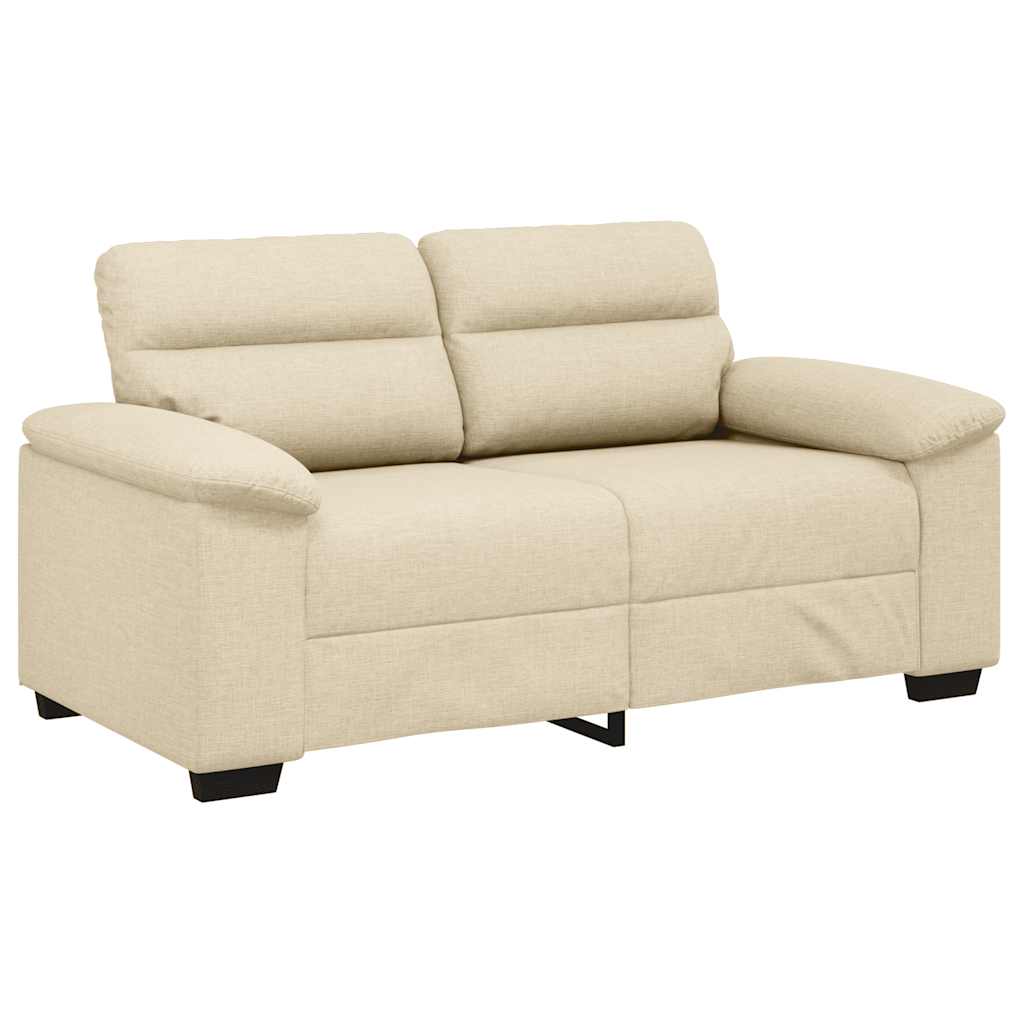 Διθέσιος Καναπές Κρεμ 160x81x84 εκ. Ύφασμα - Pakobazaar