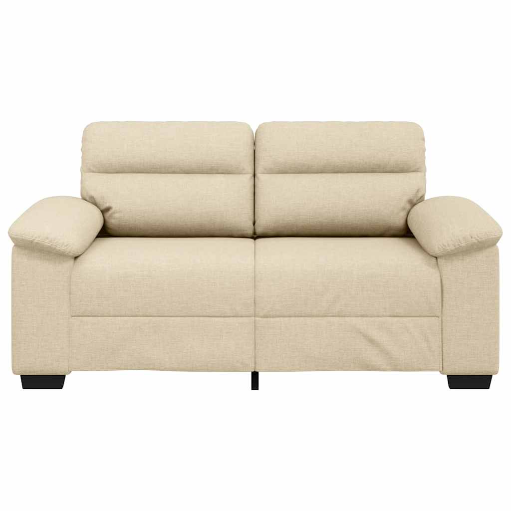 Διθέσιος Καναπές Κρεμ 160x81x84 εκ. Ύφασμα - Pakobazaar