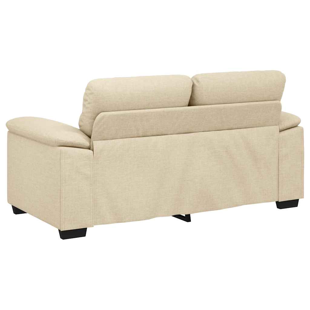 Διθέσιος Καναπές Κρεμ 160x81x84 εκ. Ύφασμα - Pakobazaar