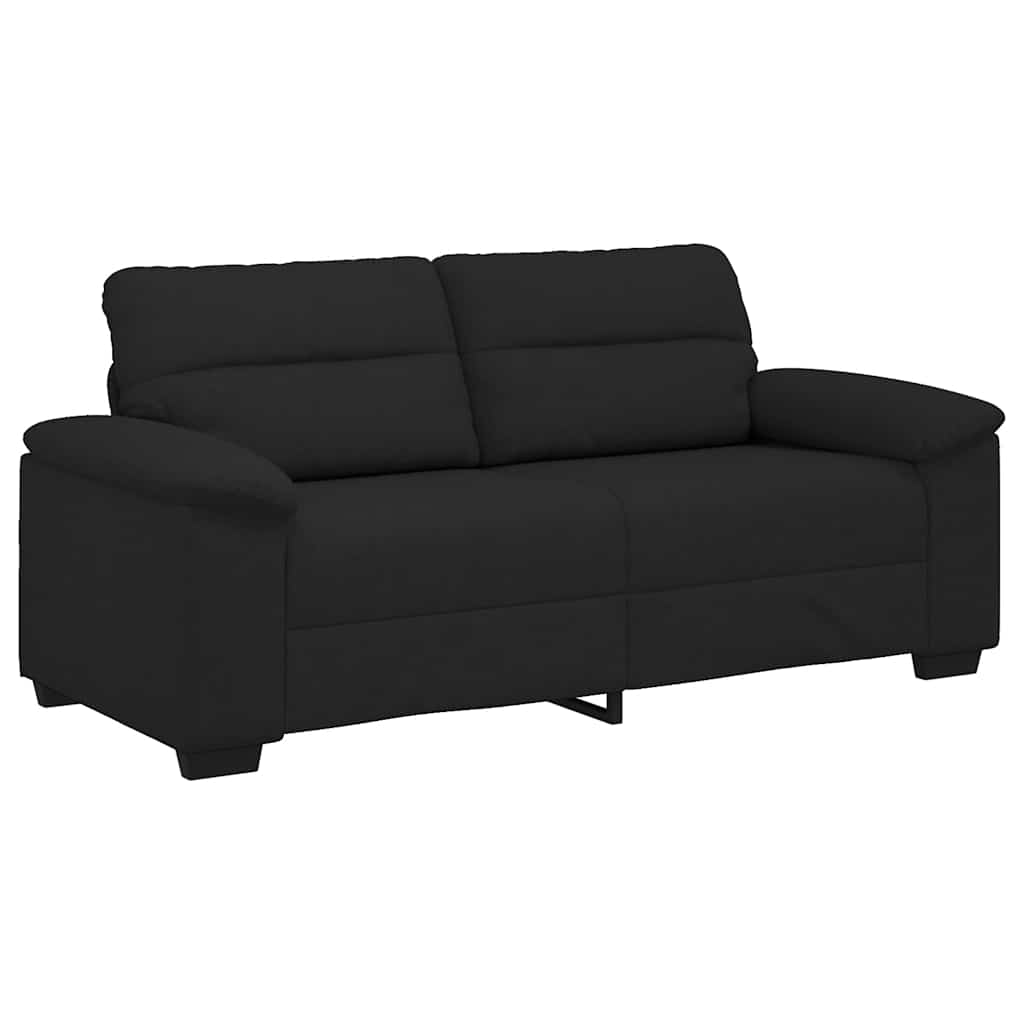 Διθέσιος Καναπές Μαύρος 180x81x84 εκ. Ύφασμα - Pakobazaar