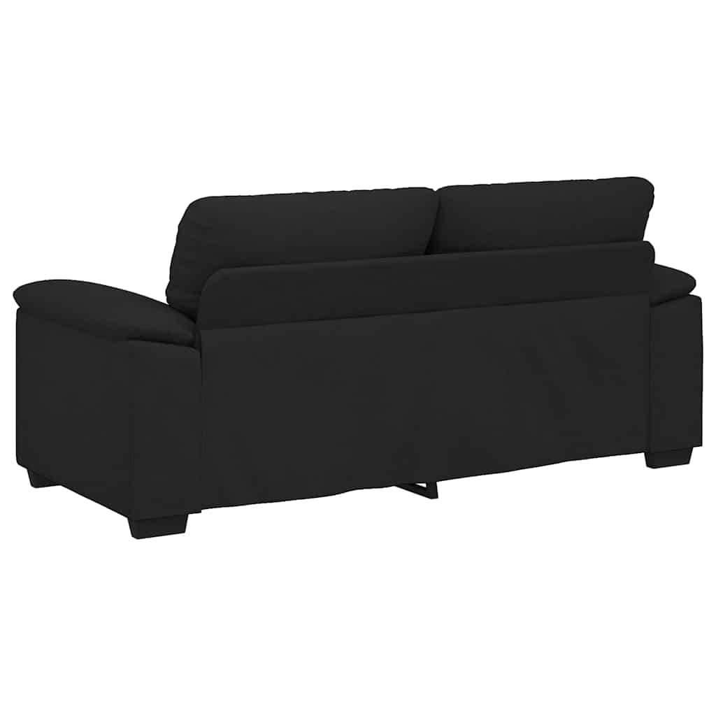 Διθέσιος Καναπές Μαύρος 180x81x84 εκ. Ύφασμα - Pakobazaar