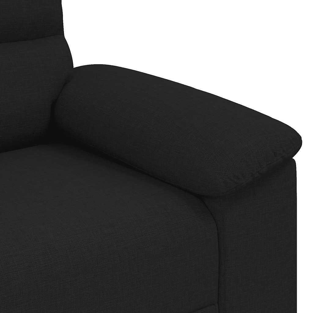 Διθέσιος Καναπές Μαύρος 180x81x84 εκ. Ύφασμα - Pakobazaar