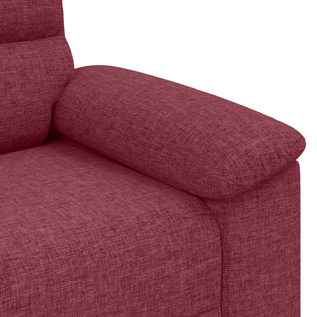 Διθέσιος Καναπές Κόκκινος 180x81x84 εκ. Ύφασμα - Pakobazaar