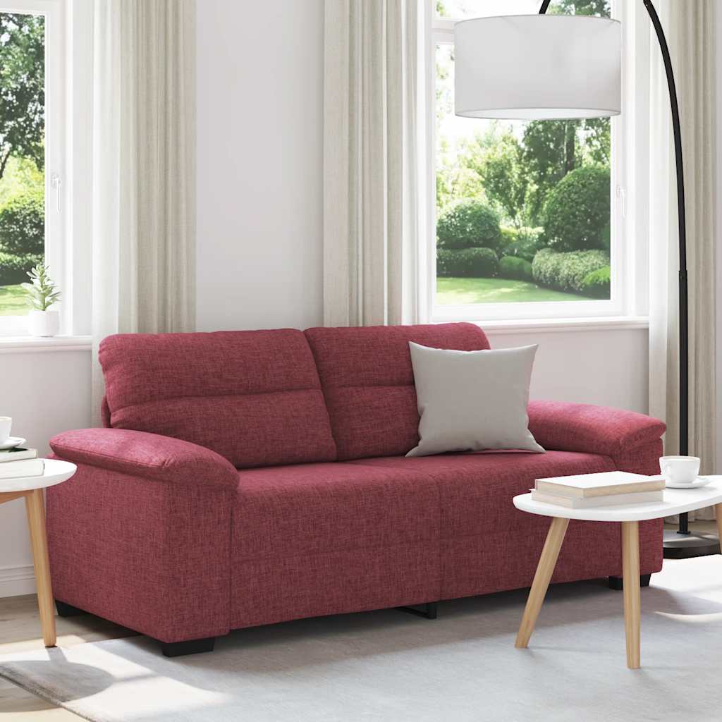 Διθέσιος Καναπές Κόκκινος 180x81x84 εκ. Ύφασμα - Pakobazaar