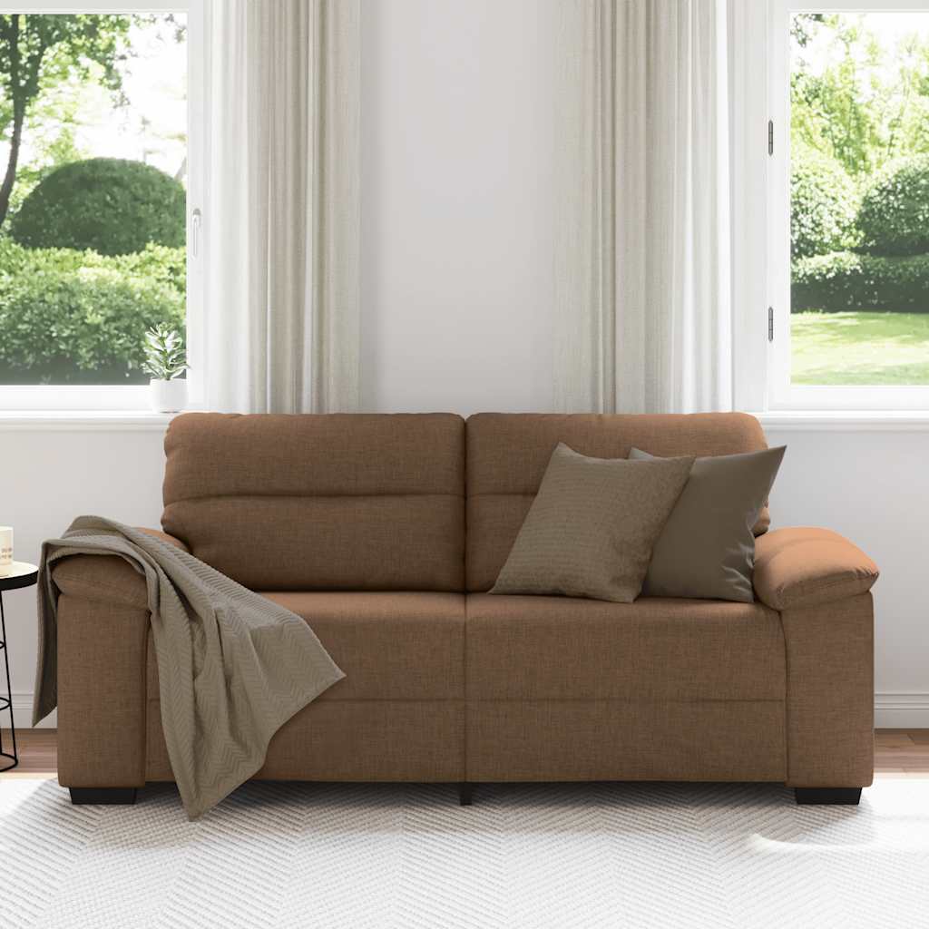 Διθέσιος Καναπές Καφέ 180x81x84 εκ. Ύφασμα - Pakobazaar