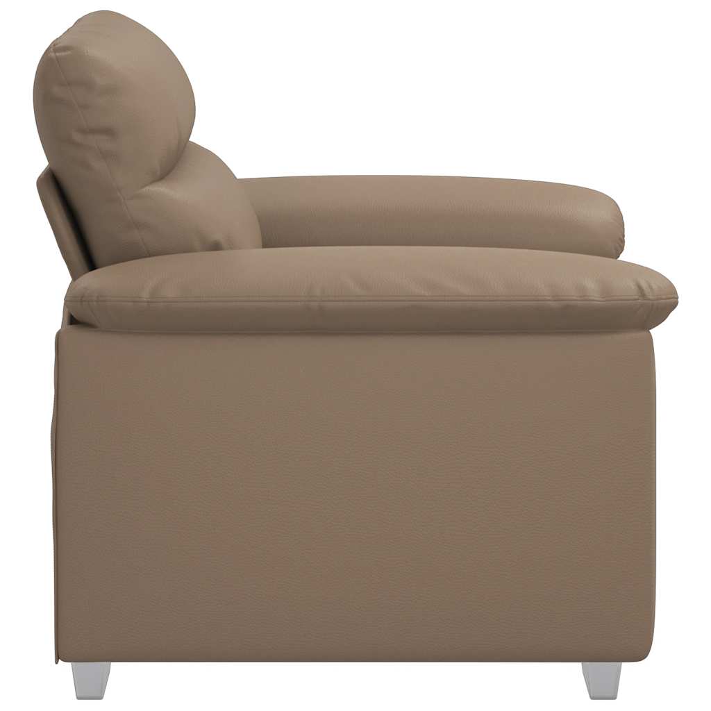 Πολυθρόνα-Καναπέ Cappuccino 100x81x84 εκ. από Συνθετικό Δέρμα - Pakobazaar