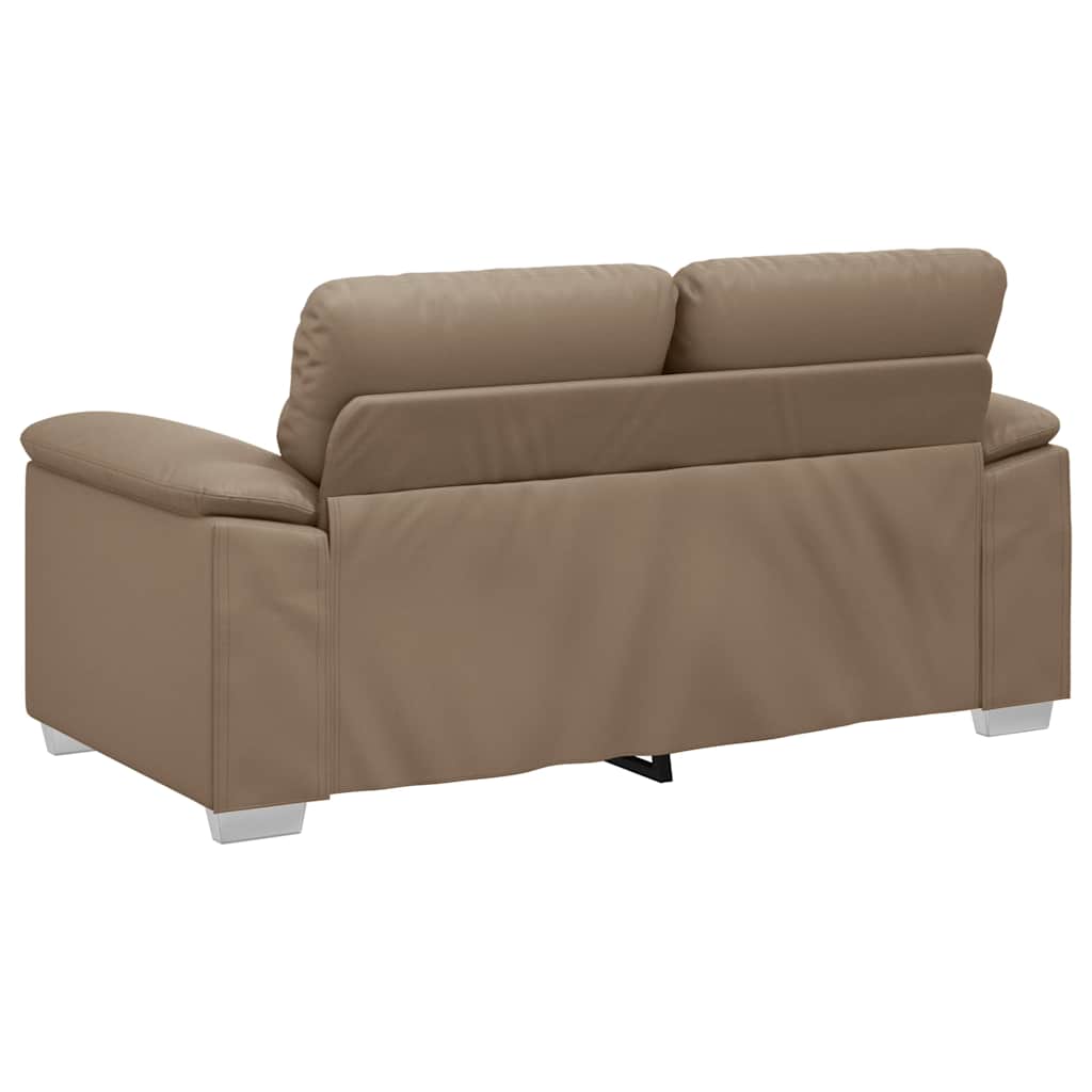 Διθέσιος Καναπές Cappuccino 160x81x84 εκ. από Συνθετικό Δέρμα - Pakobazaar
