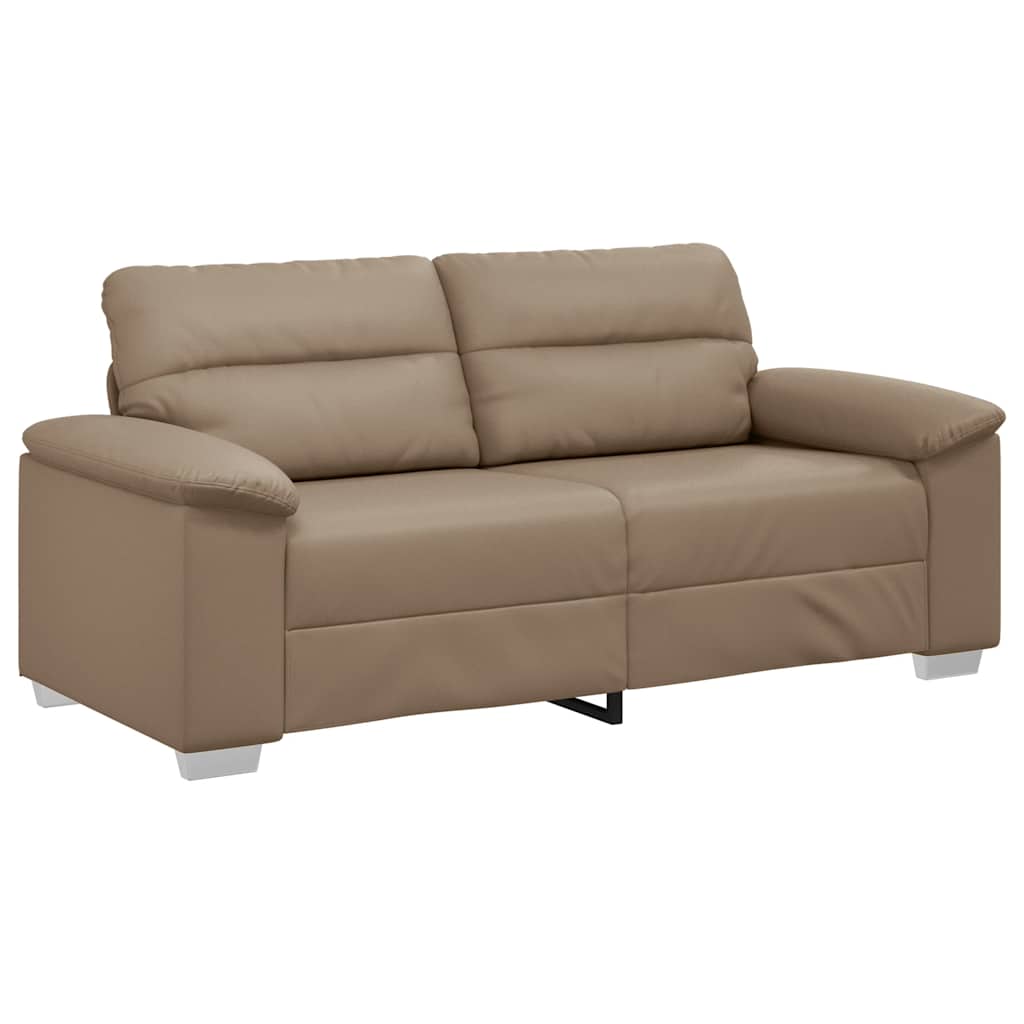 Διθέσιος Καναπές Cappuccino 180x81x84 εκ. από Συνθετικό Δέρμα - Pakobazaar