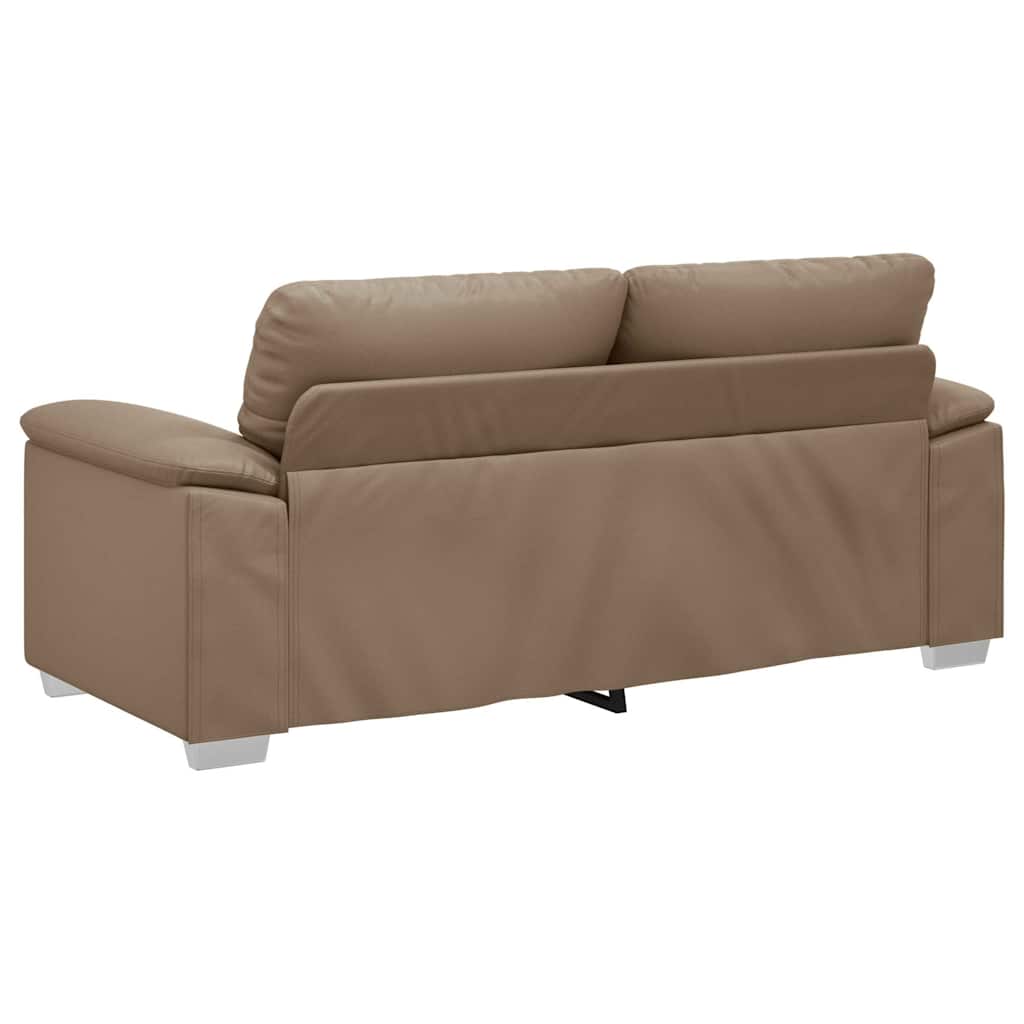 Διθέσιος Καναπές Cappuccino 180x81x84 εκ. από Συνθετικό Δέρμα - Pakobazaar