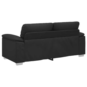 Διθέσιος Καναπές Μαύρος 180x81x84 εκ. από Συνθετικό Δέρμα - Pakobazaar