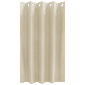 Κουρτίνες συσκότισης 2 pcs Κρεμ 140 x 140 cm Βελούδο - Pakobazaar