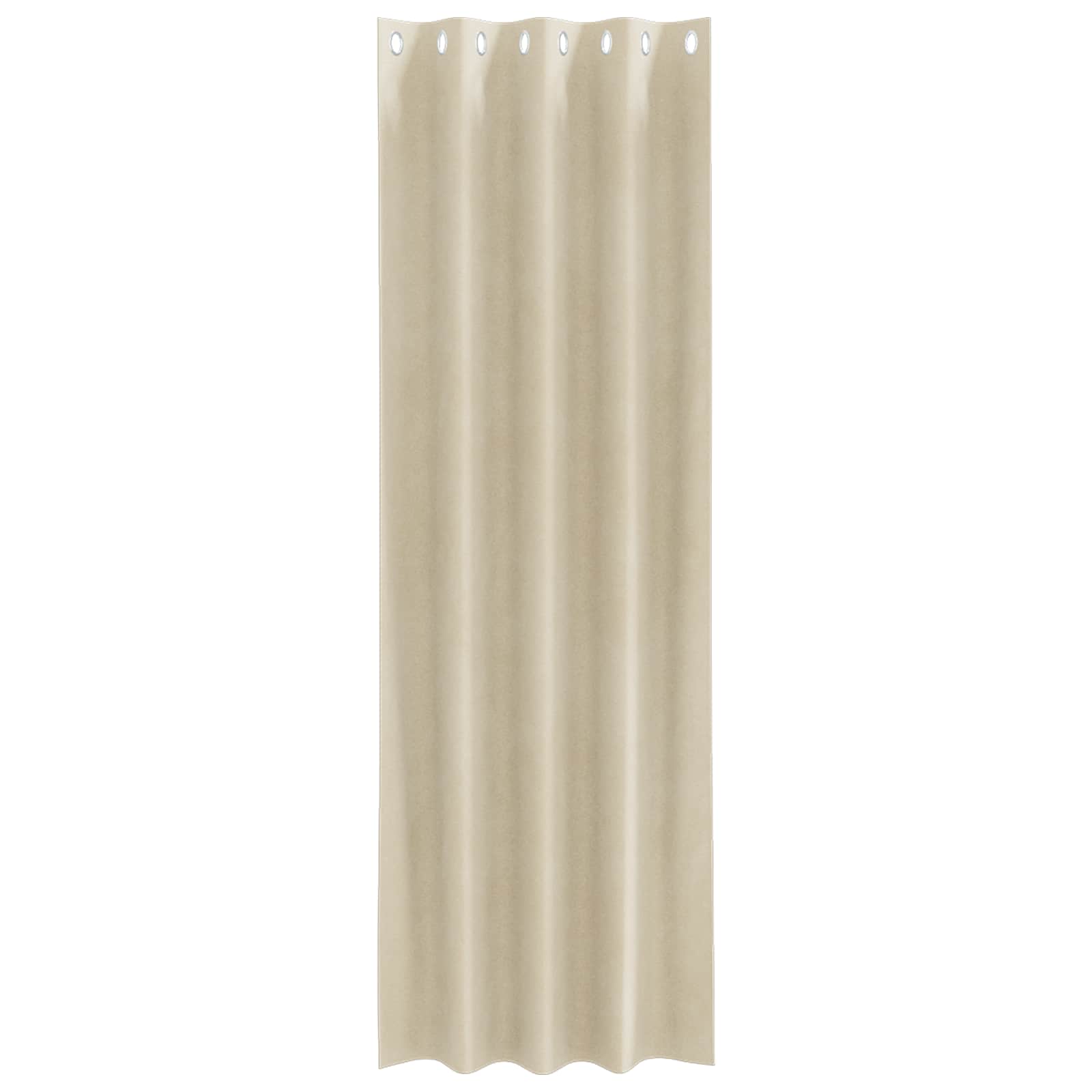 Κουρτίνες συσκότισης 2 pcs Κρεμ 140 x 245 cm Βελούδο