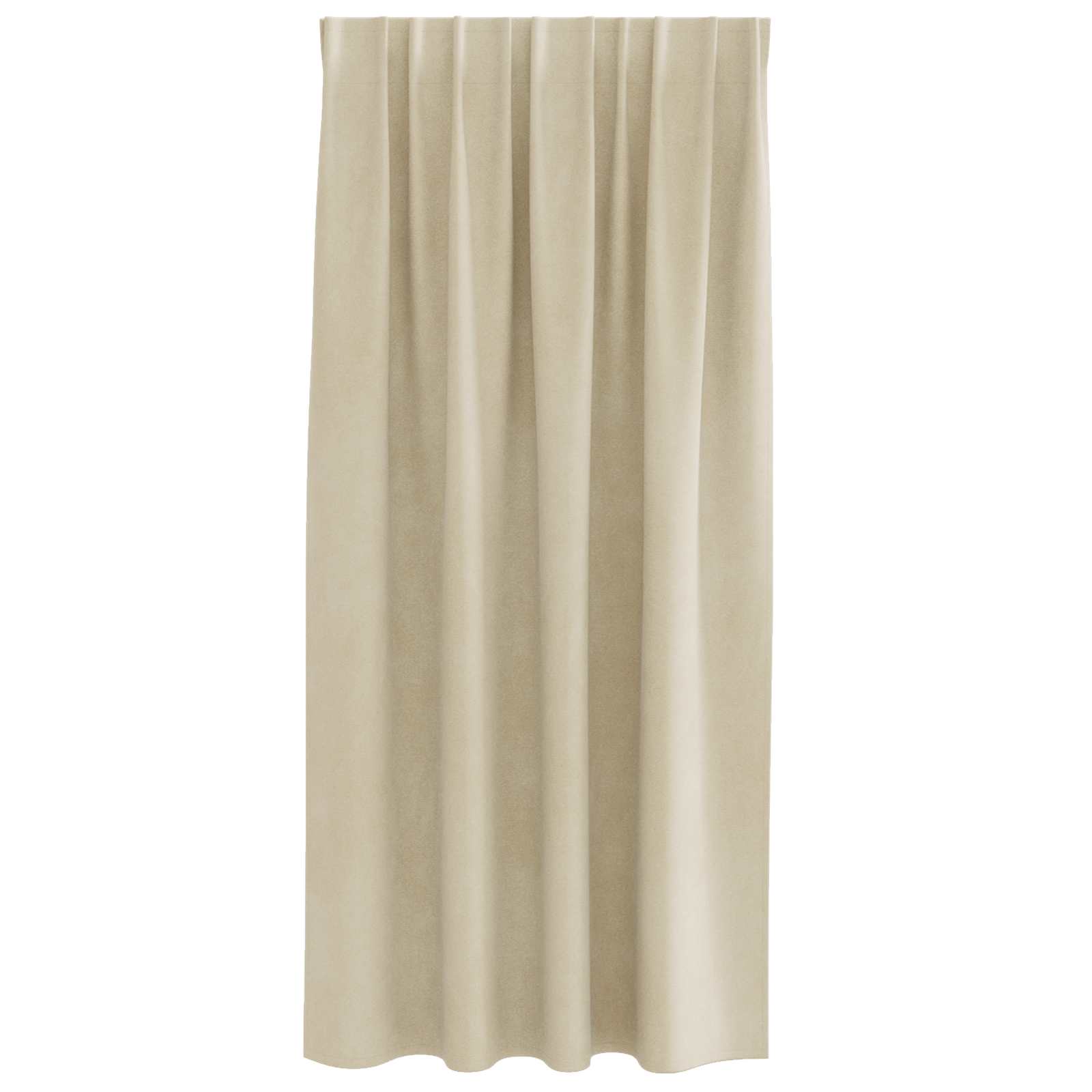 Κουρτίνες συσκότισης 2 pcs Κρεμ 140 x 175 cm Βελούδο - Pakobazaar