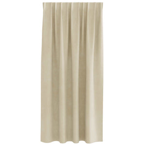 Κουρτίνες συσκότισης 2 pcs Κρεμ 140 x 175 cm Βελούδο - Pakobazaar