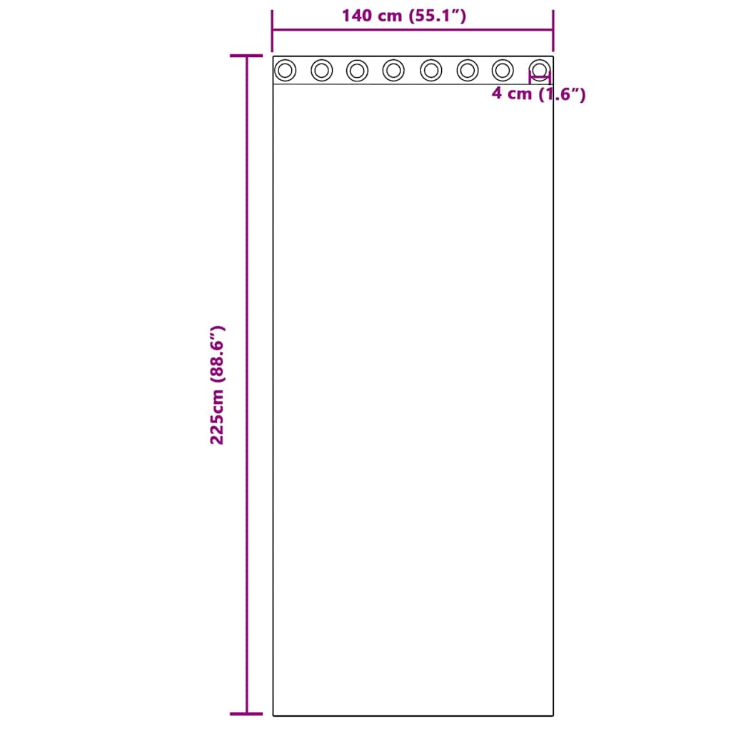 Κουρτίνες συσκότισης 2 pcs Σκούρο Μπλε 140 x 225 cm Βελούδο