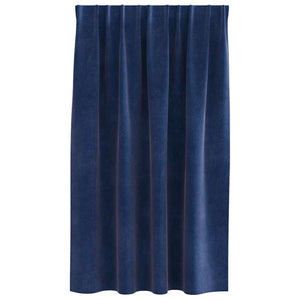 Κουρτίνες συσκότισης 2 pcs Σκούρο Μπλε 140 x 140 cm Βελούδο - Pakobazaar