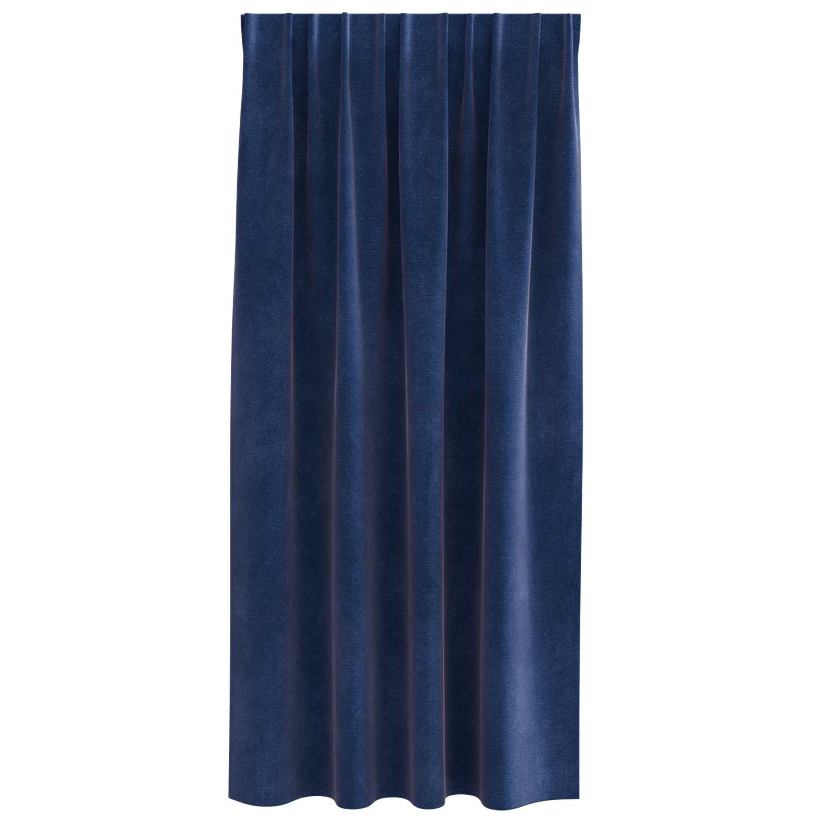 Κουρτίνες συσκότισης 2 pcs Σκούρο Μπλε 140 x 175 cm Βελούδο - Pakobazaar