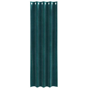 Κουρτίνες συσκότισης 2 pcs Σκούρο Πράσινο 140 x 260 cm Βελούδο - Pakobazaar