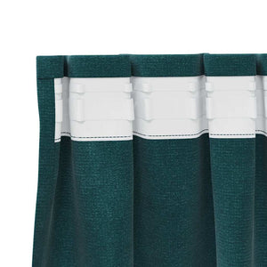 Κουρτίνες συσκότισης 2 pcs Σκούρο Πράσινο 140 x 225 cm Βελούδο - Pakobazaar