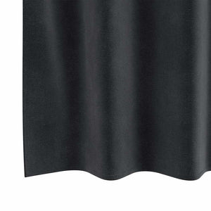 Κουρτίνες συσκότισης 2 τμχ. Σκούρο Γκρι 140 x 260 cm Βελούδο